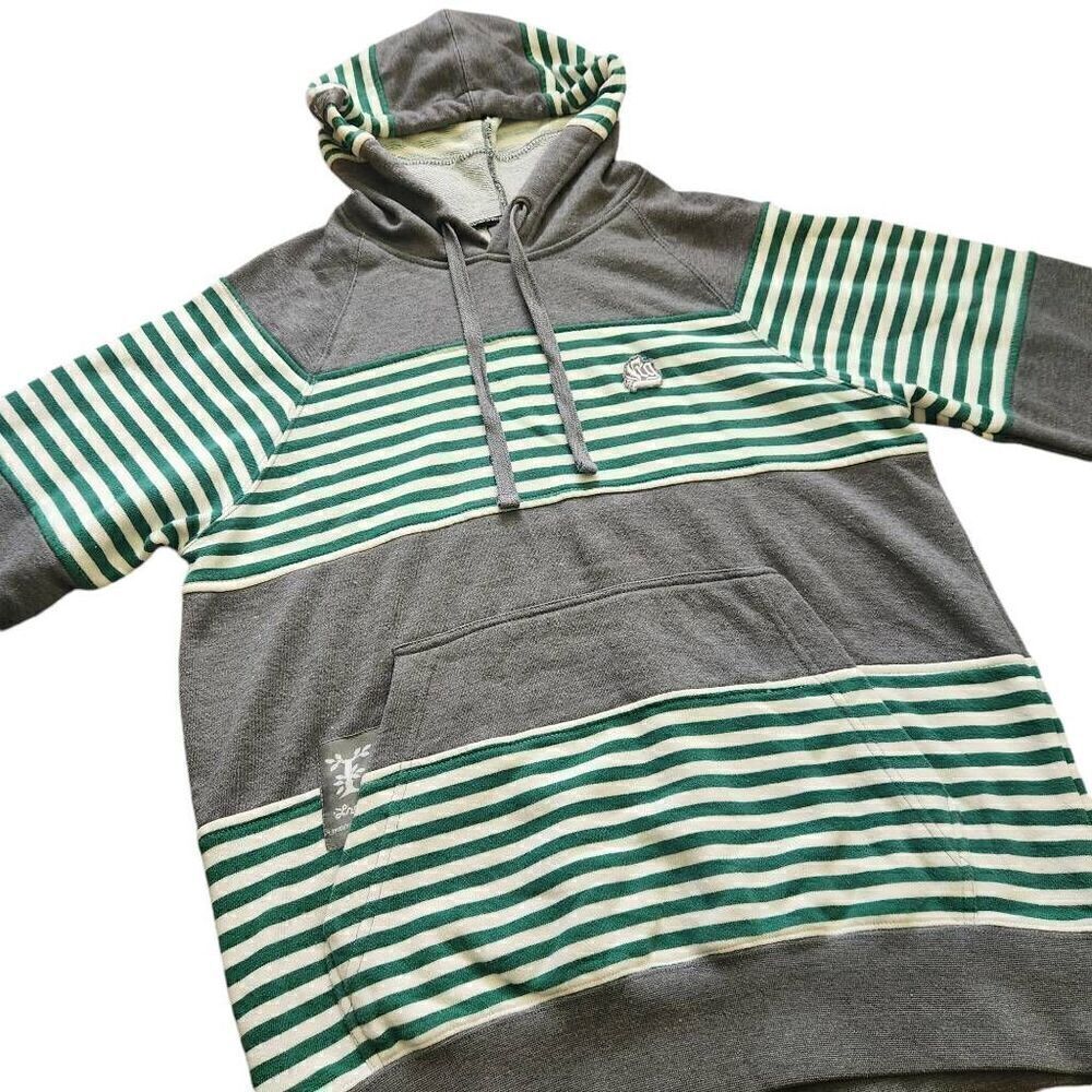 LRG Hoodie Mens Small Lifted Research Group Jacket Skateboard Punk Grunge Green